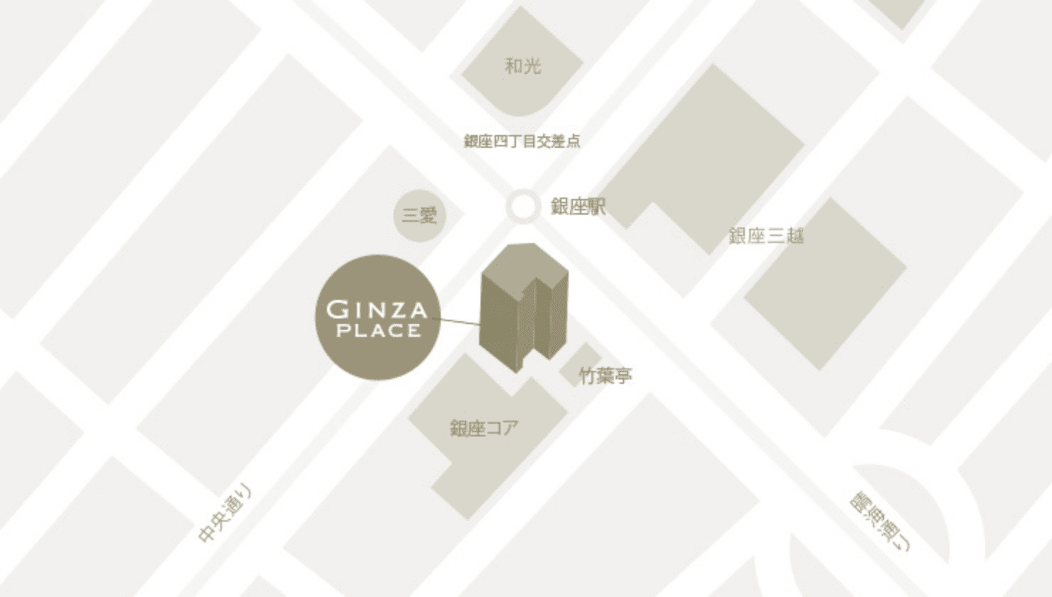 銀座プレイス地図